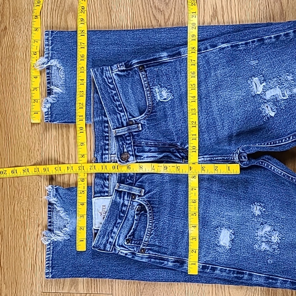 HOLLISTER VINTAGE CLASSIC STRAIGHT MEN'S DISTRESSED DENIM BLUE 30x28 FADE JEAN. - Picture 2 of 8